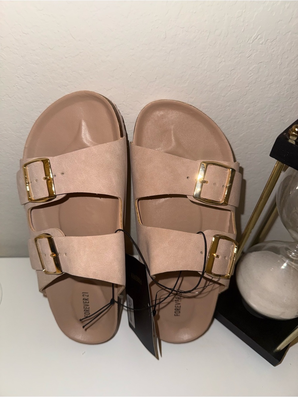 New Forever 21 Women's Sandals in Beige- Birkenstock inspired size 8